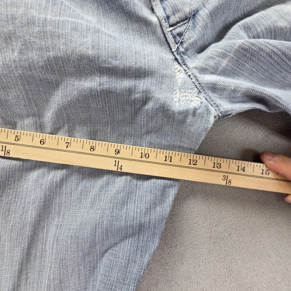 Vintage Levis Engineered Jeans Mens 34x34 Blue Twisted Light Wash Patched